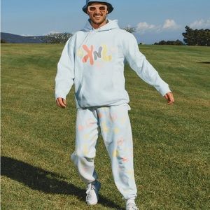 KNJ Peace Out Light Blue Hoodie